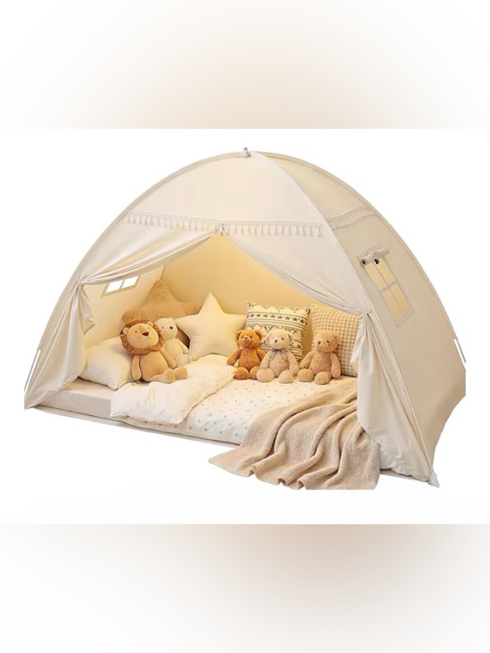 Sunbababy toddler twin bed tent canopy for kids